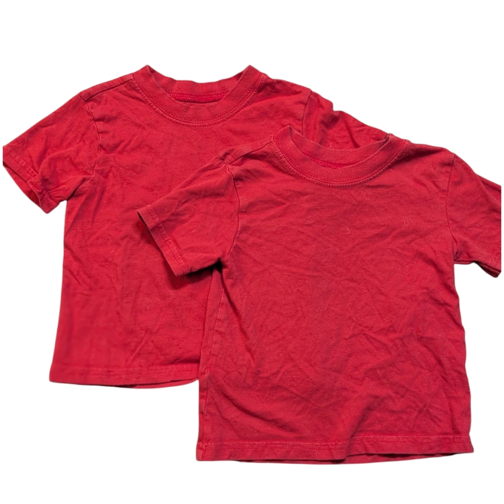 Gerber Bright Red Kids Short Sleeve Tees